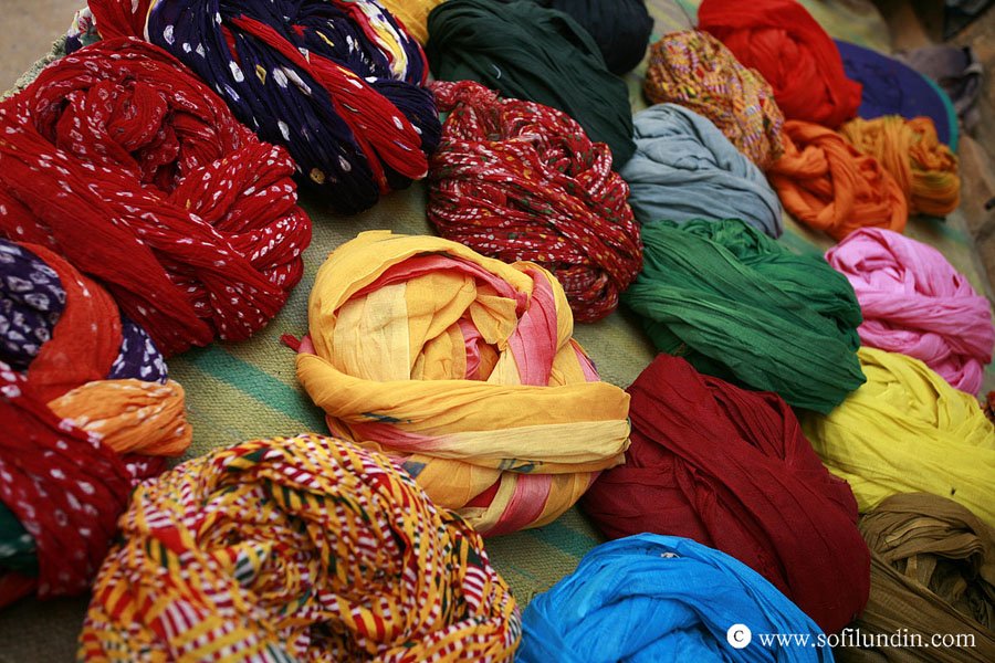 Colourful rajasthani turbans