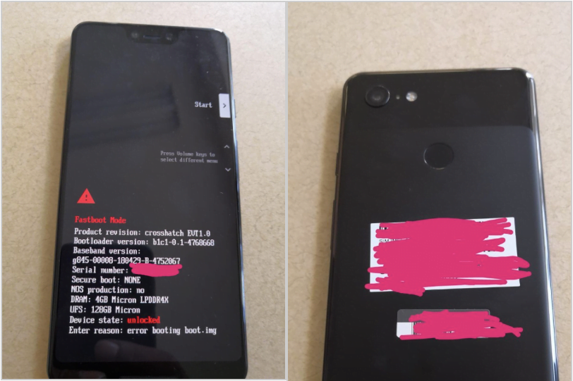 Google Pixel 3 Leaked Photos