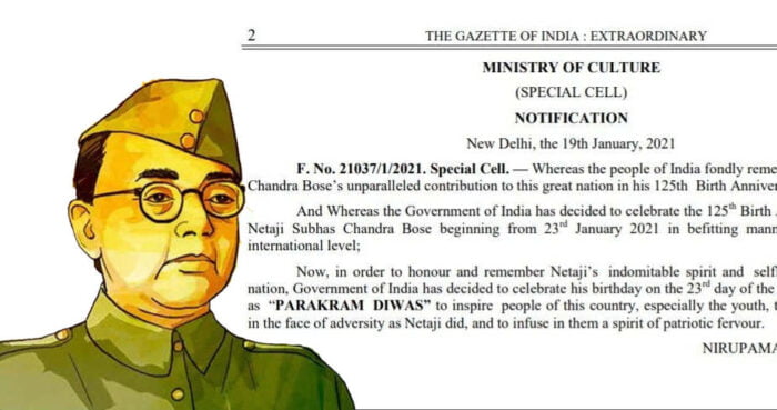 Subhash Chandra Bose Parakram Diwas