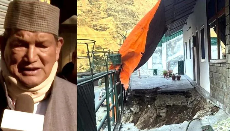 harish rawat on joshimath sinking