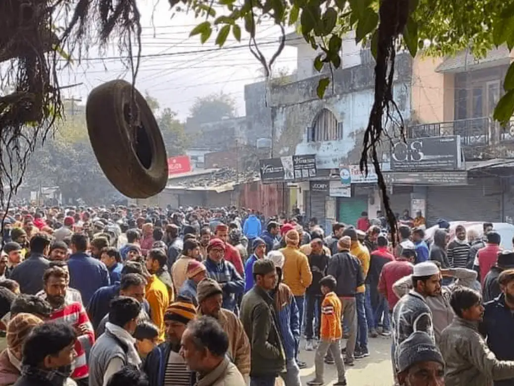 haldwani protest photo